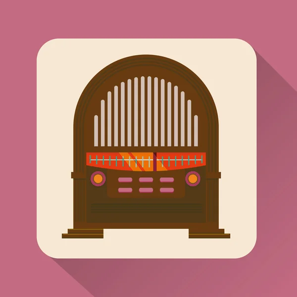 Diseño de icono de música — Vector de stock