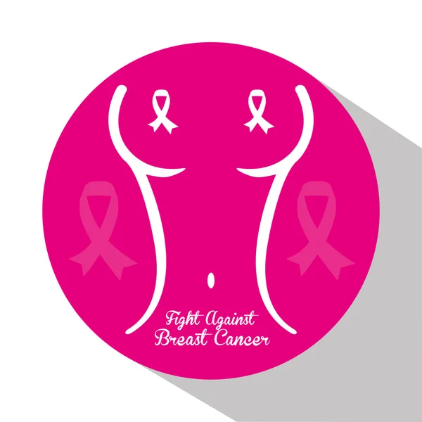 Breast cancer design — Stock vektor