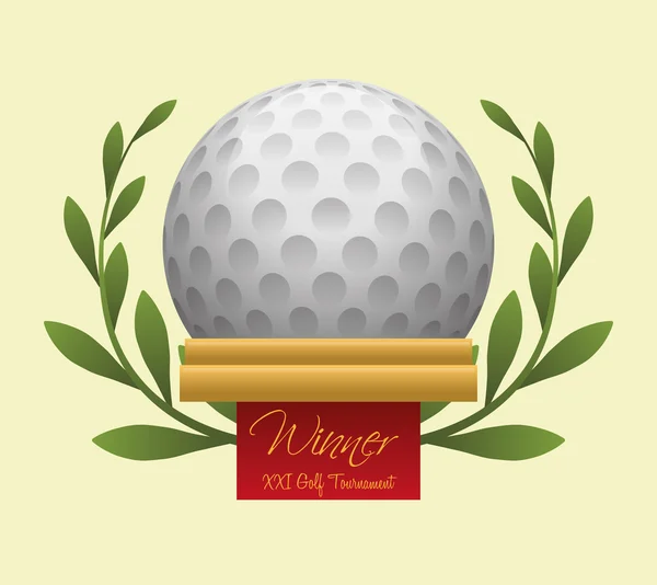 Diseño del club de golf — Vector de stock