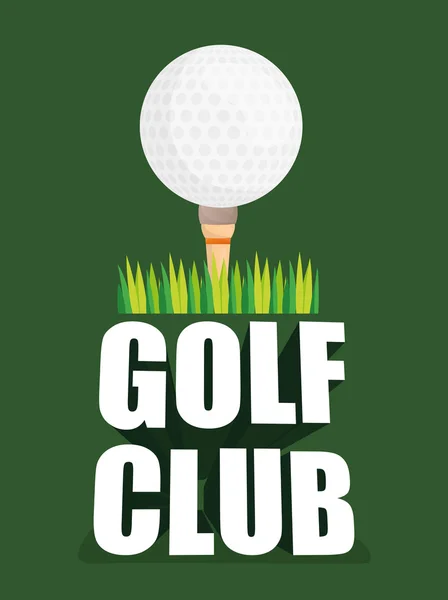 Conception de club de golf — Image vectorielle