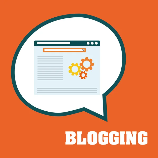 Blog, bloggen en blogglers thema — Stockvector