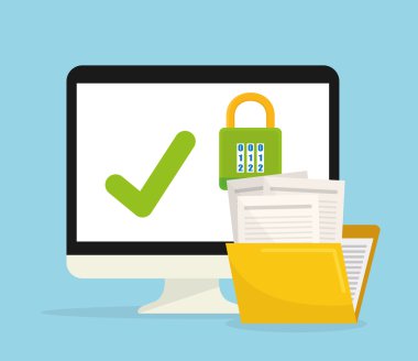 Gizlilik ve güvenlik sistem grafik simgeleri