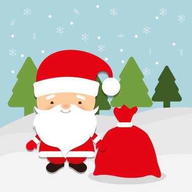 Neşeli Noel renkli kart 