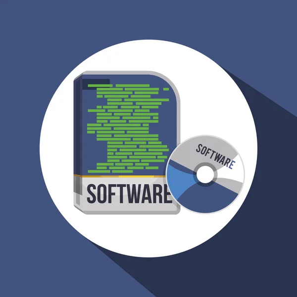 Progettazione icone software — Vettoriale Stock