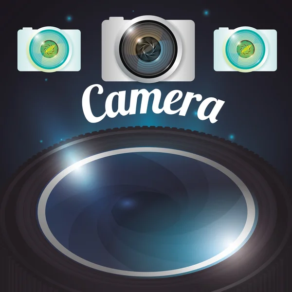 Camera apparatuur ontwerp — Stockvector