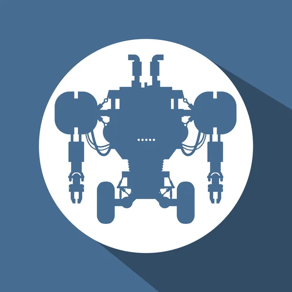 Robot ve teknoloji tasarım — Stok Vektör