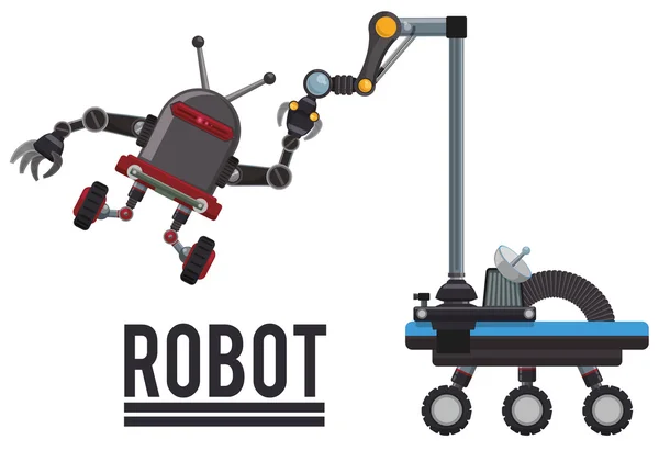 Ρομπότ και τεχνολογία σχεδιασμού — Διανυσματικό Αρχείο
