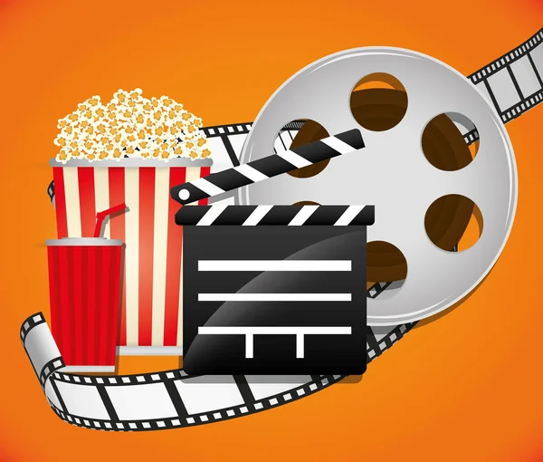 Film ve sinema simgeler — Stok Vektör