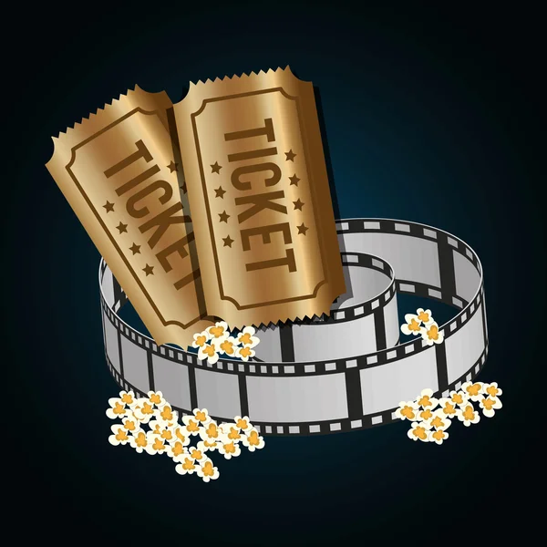 Film- und Kinolikonen — Stockvektor
