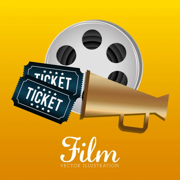 Film and cinema icons — Stock Vector
