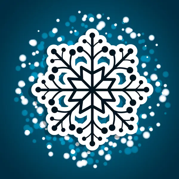 Zim čas a sníh — Stockový vektor