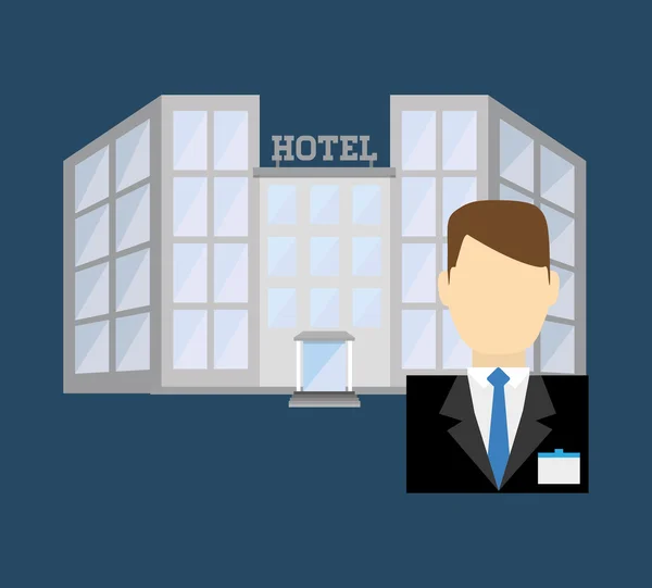 Serviços hoteleiros e viagens — Vetor de Stock