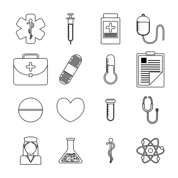 Iconos de atención médica — Vector de stock