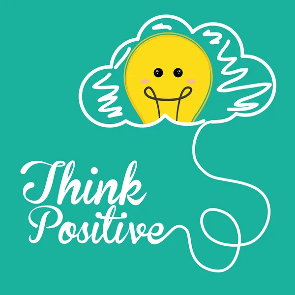 Positives Design denken — Stockvektor