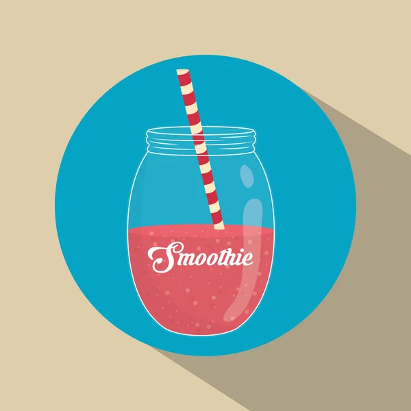 Conception de jus de smoothie — Image vectorielle