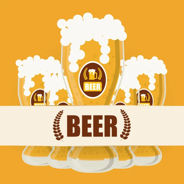 ビールのコンセプト デザイン — ストックベクタ