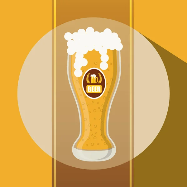 Conception de concept de bière — Image vectorielle