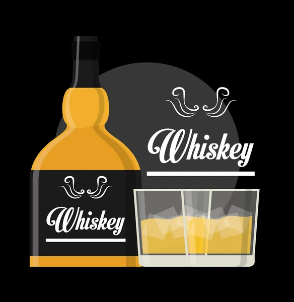Diseño del concepto de whisky — Archivo Imágenes Vectoriales