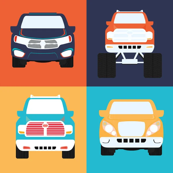 Diseño de concepto de coches — Vector de stock