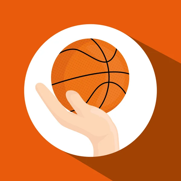 Basketbal sport ontwerp — Stockvector