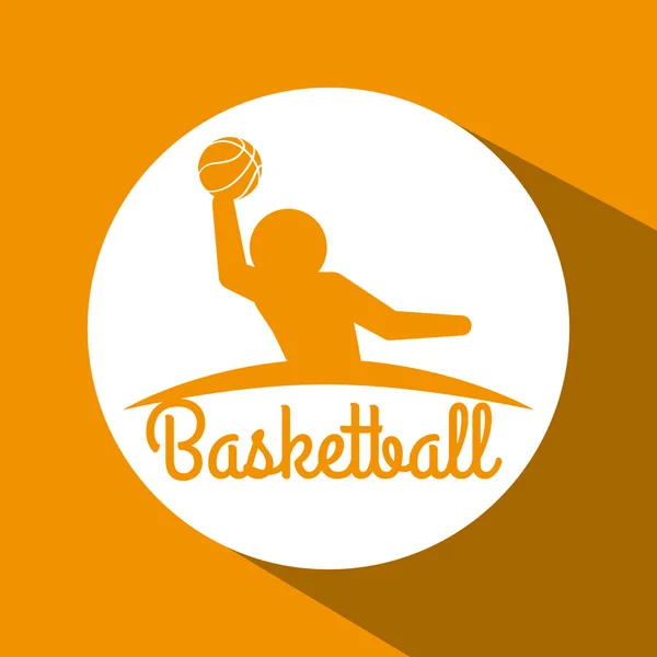 バスケット ボール スポーツ デザイン — ストックベクタ