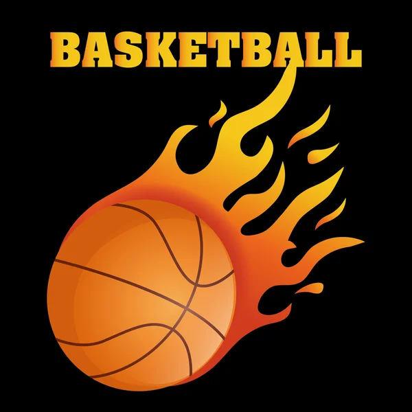 Basket-ball design sportif — Image vectorielle