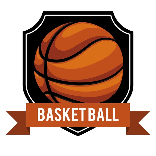 Baloncesto deporte diseño — Vector de stock