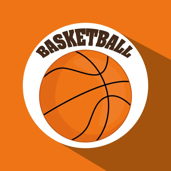 Baloncesto deporte diseño — Vector de stock