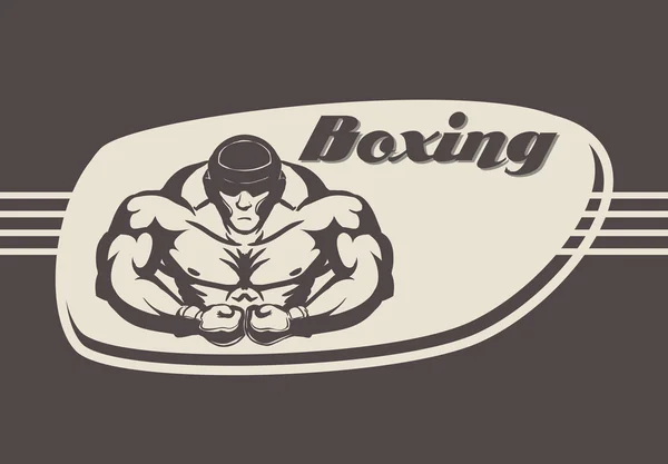 Conception de sport de boxe — Image vectorielle