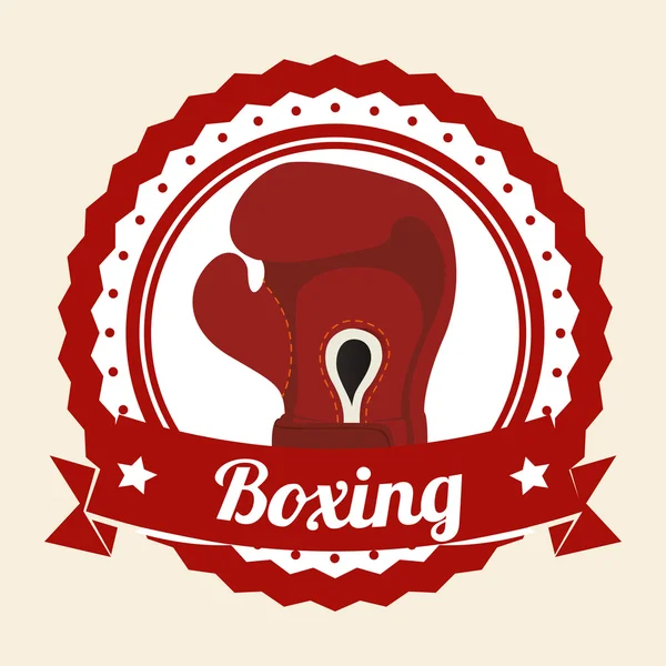 Conception de sport de boxe — Image vectorielle