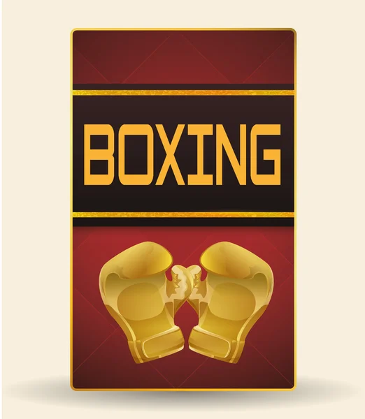 ボクシング スポーツ デザイン — ストックベクタ