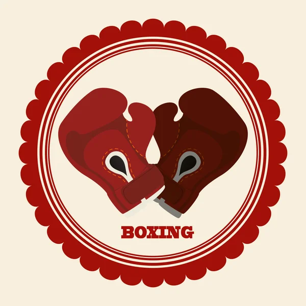 Conception de sport de boxe — Image vectorielle