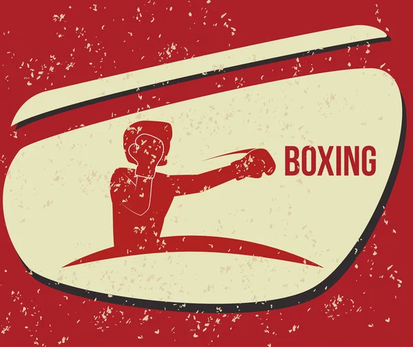 Conception de sport de boxe — Image vectorielle