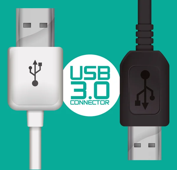 USB-Icon-Design — Stockvektor