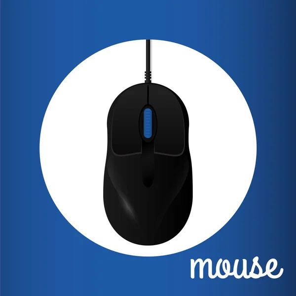 Souris icône design — Image vectorielle