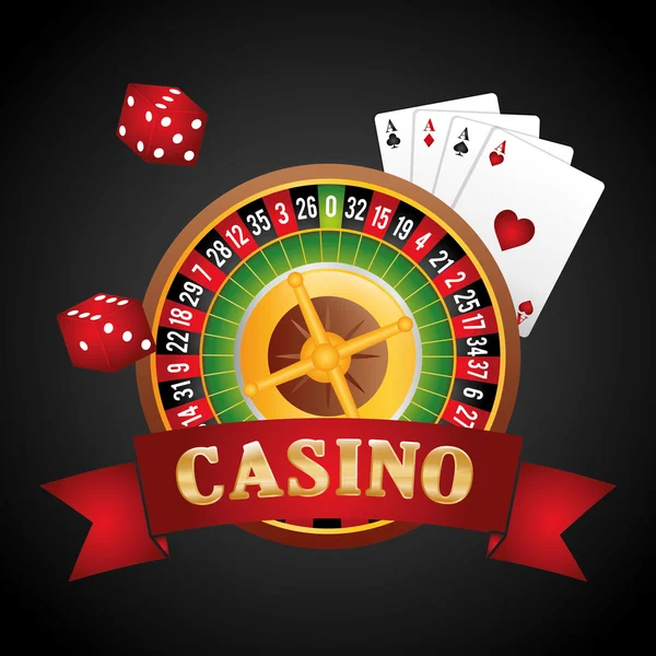 Casino jogo de azar — Vetor de Stock