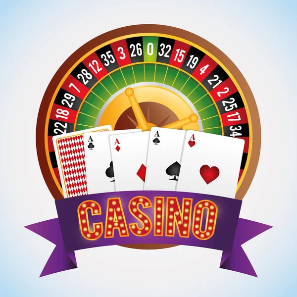 Καζίνο τυχερά παιχνίδια παιχνίδι — Διανυσματικό Αρχείο