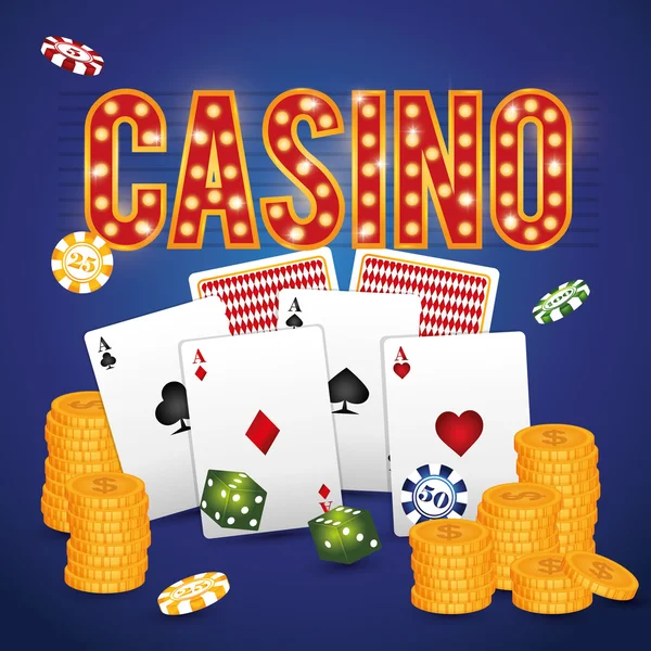 Kasyno gry hazardowe gry — Wektor stockowy