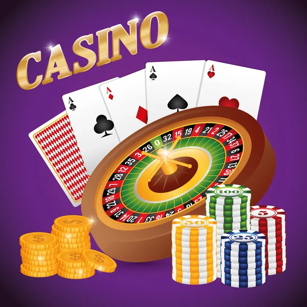 Casino gokken spel — Stockvector