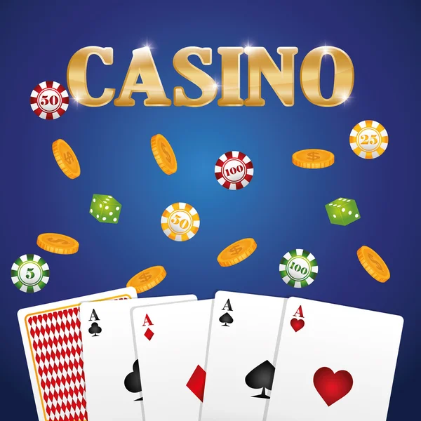Kasyno gry hazardowe gry — Wektor stockowy