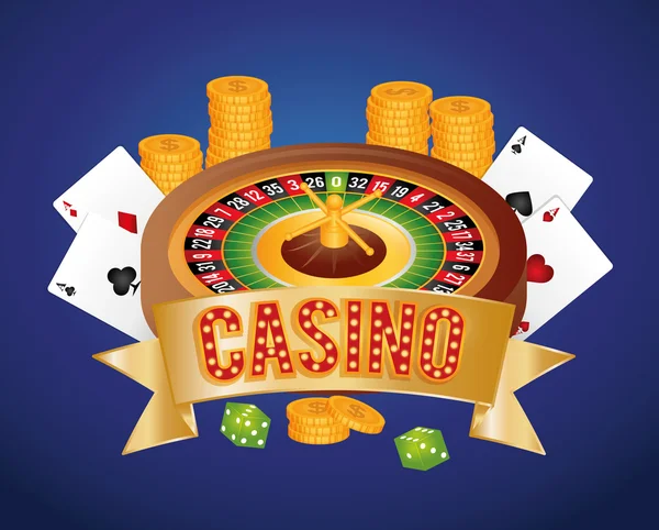 カジノの賭けるゲーム — ストックベクタ
