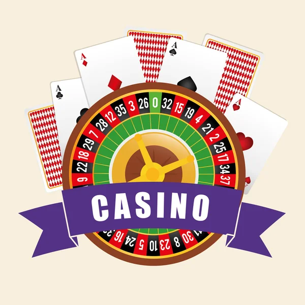 Casino juego de azar — Vector de stock