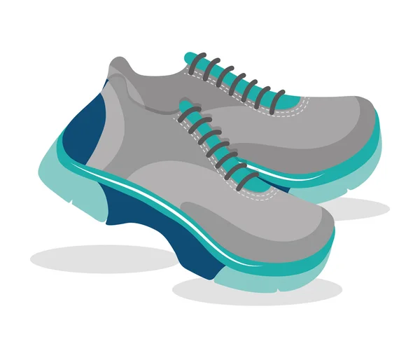 Deporte zapatos azules — Vector de stock