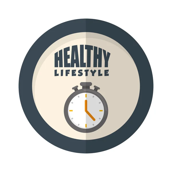 Fitness y estilo de vida saludable — Vector de stock