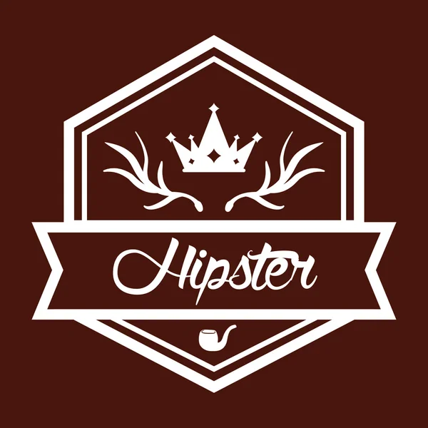 Hipster retro and vintage — Stock Vector