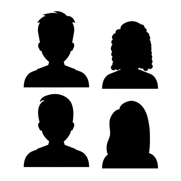 People profile graphic — Stock Vector