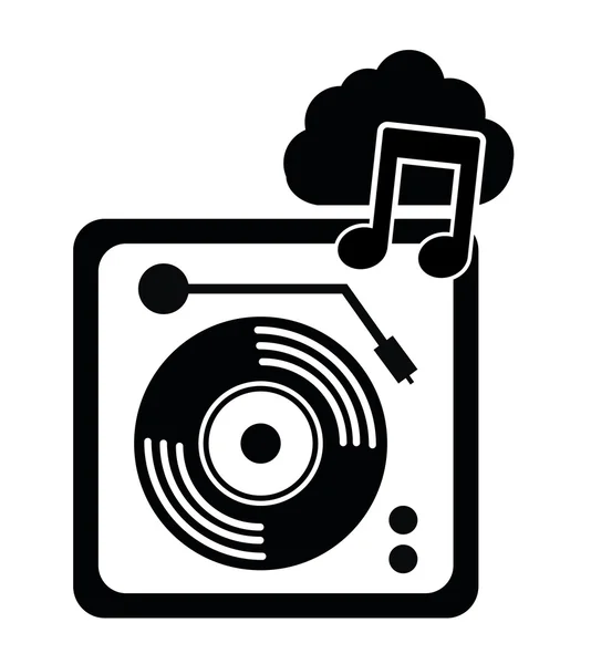 DJ fiesta de música electrónica — Archivo Imágenes Vectoriales