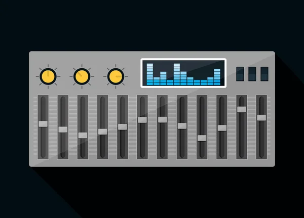 Musiktechnische Ausrüstung — Stockvektor