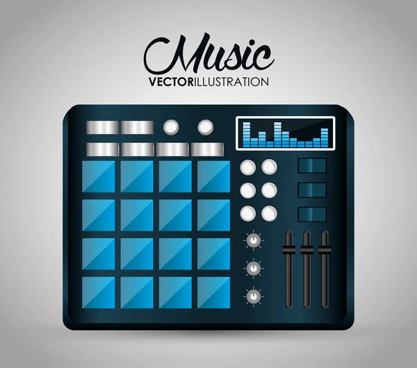 Music technology equipment — Stock Vector