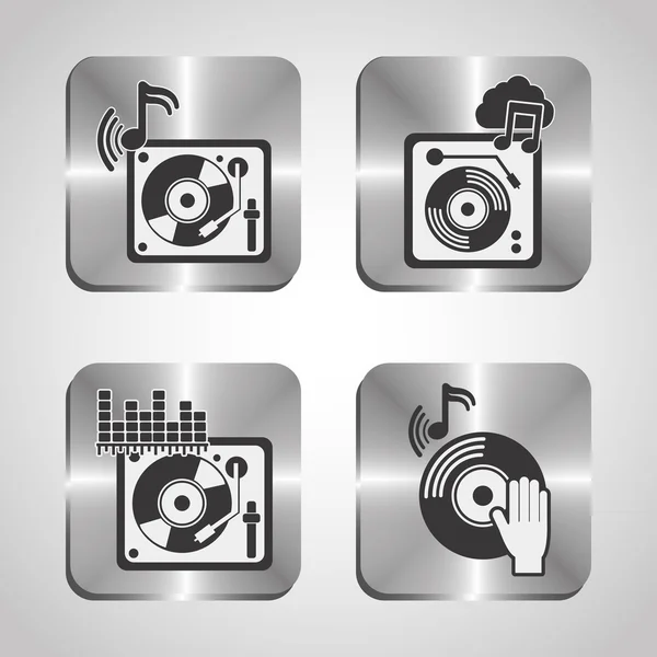 Matériel de technologie musicale — Image vectorielle